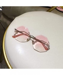 Oversized Round Sunglasses Women Oversized Eyewear 2018 Gradient Brown Pink RimlSun Glasses Gift Uv400 - C03 - CN197A34K9C $2...