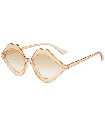 Round Fashion Jelly Sunglasses GorNorriss Integrated - Khaki Lens/Khaki Frame - C718QHWN72W $6.31