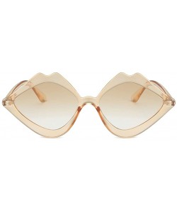 Round Fashion Jelly Sunglasses GorNorriss Integrated - Khaki Lens/Khaki Frame - C718QHWN72W $6.31