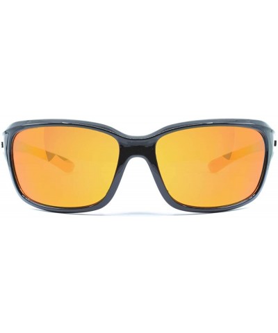 Sport Ledge Golf Sport Riding Sunglasses - Black Gloss - C418RZ0O6IO $20.70