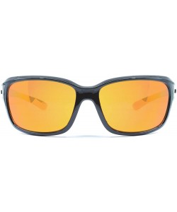 Sport Ledge Golf Sport Riding Sunglasses - Black Gloss - C418RZ0O6IO $20.70