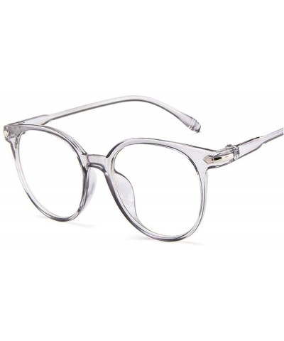 Round 2019 Transparent Color Sunglasses Women Luxury Round Candies Lens Sun Glasses Outdoor Metal - Gray - CX18W783WLI $19.03
