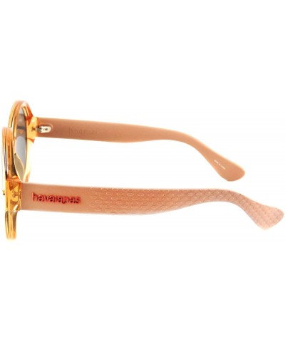 Round Women's Floripa Round Sunglasses - Salmon - C818CK2U5MS $70.61