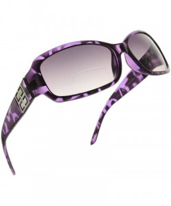 Round Bifocal Sunglasses Rectangle Fashion Glasses - Purple Tortoise - C717AA7G23L $19.77