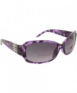 Round Bifocal Sunglasses Rectangle Fashion Glasses - Purple Tortoise - C717AA7G23L $19.77