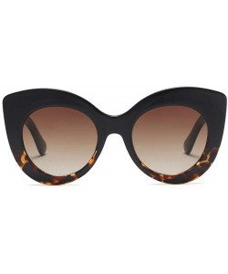 Cat Eye Large Vintage Women Cateye Sunglasses Retro Bold Butterfly Frame Rounded Lenses - Tortoiseshell Brown - CI18O797KNO $...