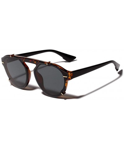 Oversized Polarized Sunglasses Vintage Oversized - D - CP1947UTZY5 $8.82
