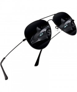 Oversized Premium Military Polarized Sunglasses Protection - 3025black - CJ18X2YUK9W $14.90