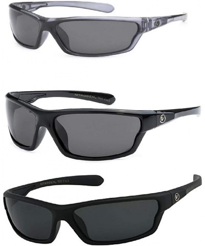 Sport Polarized 2 & 3 Pack Sunglasses - 3 Pack 1 Blk 1 Bm 1 Gy Nb - CG1955WQQ6Y $21.14