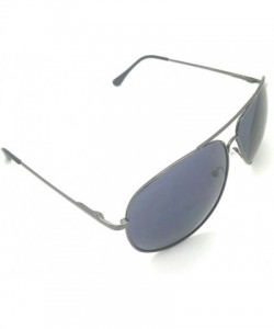 Oversized Premium Classic Aviator sunglasses for Men Women 100% UV Protection - Black - CX18U3H2THD $9.71