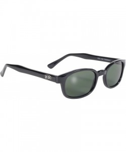 Rimless Original KD's Biker Sunglasses (Black Frame/Dark Green Lens) - Black Frame/Dark Green Lens - CJ112W406B7 $25.94