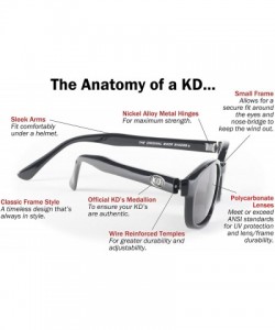 Rimless Original KD's Biker Sunglasses (Black Frame/Dark Green Lens) - Black Frame/Dark Green Lens - CJ112W406B7 $25.94