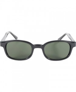 Rimless Original KD's Biker Sunglasses (Black Frame/Dark Green Lens) - Black Frame/Dark Green Lens - CJ112W406B7 $25.94