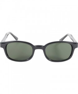 Rimless Original KD's Biker Sunglasses (Black Frame/Dark Green Lens) - Black Frame/Dark Green Lens - CJ112W406B7 $10.37