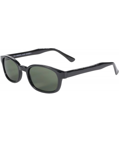 Rimless Original KD's Biker Sunglasses (Black Frame/Dark Green Lens) - Black Frame/Dark Green Lens - CJ112W406B7 $10.37