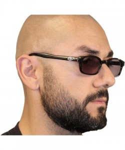 Rimless Original KD's Biker Sunglasses (Black Frame/Dark Green Lens) - Black Frame/Dark Green Lens - CJ112W406B7 $25.94