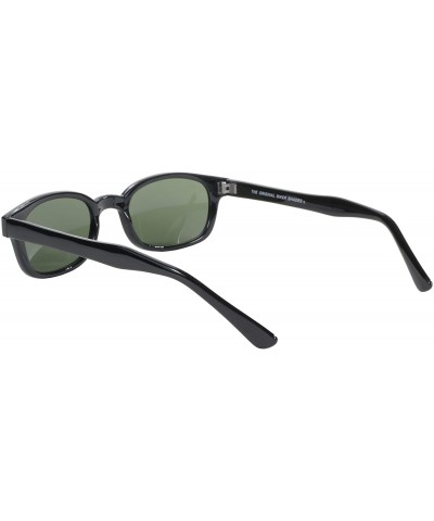 Rimless Original KD's Biker Sunglasses (Black Frame/Dark Green Lens) - Black Frame/Dark Green Lens - CJ112W406B7 $10.37