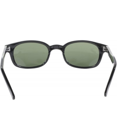 Rimless Original KD's Biker Sunglasses (Black Frame/Dark Green Lens) - Black Frame/Dark Green Lens - CJ112W406B7 $25.94
