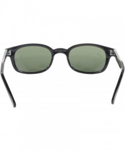 Rimless Original KD's Biker Sunglasses (Black Frame/Dark Green Lens) - Black Frame/Dark Green Lens - CJ112W406B7 $10.37