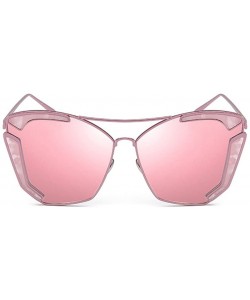 Butterfly Crazy Party Sunglasses Metal Frame Bride & Bridesmaid Party Sunglasses Lens 61 mm - Pink/Pink - CM12LG0GDVT $29.47
