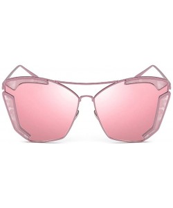 Butterfly Crazy Party Sunglasses Metal Frame Bride & Bridesmaid Party Sunglasses Lens 61 mm - Pink/Pink - CM12LG0GDVT $29.47