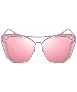 Butterfly Crazy Party Sunglasses Metal Frame Bride & Bridesmaid Party Sunglasses Lens 61 mm - Pink/Pink - CM12LG0GDVT $13.19