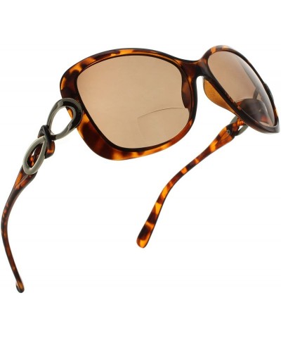 Butterfly Womens Bifocal Sunglasses Fashion Oversized - Tortoise - CF1822L4UC4 $18.16