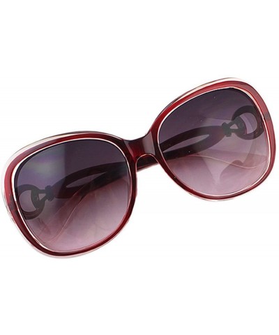 Oversized New Summer Plastic Oversized Sunglasses for Women - Black - CO12G00EMRR $8.08