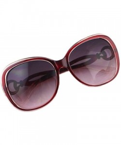 Oversized New Summer Plastic Oversized Sunglasses for Women - Black - CO12G00EMRR $8.08