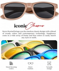 Oversized Classic Polarized Sunglasses - Matte Taupe - Smoke - C11960T7M0Y $26.62