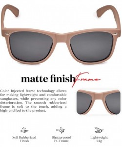 Oversized Classic Polarized Sunglasses - Matte Taupe - Smoke - C11960T7M0Y $26.62