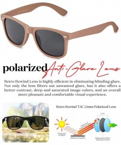 Oversized Classic Polarized Sunglasses - Matte Taupe - Smoke - C11960T7M0Y $26.62