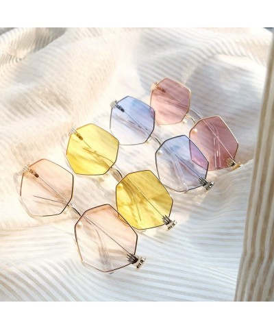 Aviator THE LALINE pearl nose pads sunglasses - Pink - CA188MIIEY5 $10.57