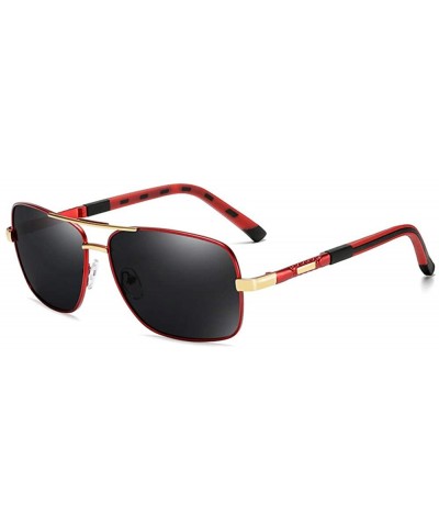 Oversized New Men's Polarized Sunglasses Color Film Polarizer Casual Sports Sunglasses Driving Mirror - CK190MUYTQW $29.82