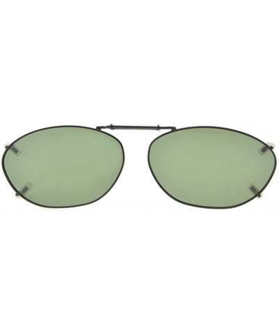 Rectangular Metal Frame Rim Polarized Lens Clip On Sunglasses 2"x1 5/16" - G15 - CU184OYW4TL $10.40