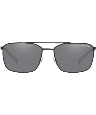 Sport Men's An3080 Maboneng Rectangular Metal Sunglasses - Black Rubber/Grey Mirror Silver - CI18OWAUG6U $45.72