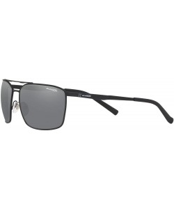 Sport Men's An3080 Maboneng Rectangular Metal Sunglasses - Black Rubber/Grey Mirror Silver - CI18OWAUG6U $45.72