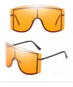 Square Polarized Sunglasses for Women Retro Square Goggle Classic Alloy Frame Modern Driving Glasses Cool Eyewear - B - CE194...