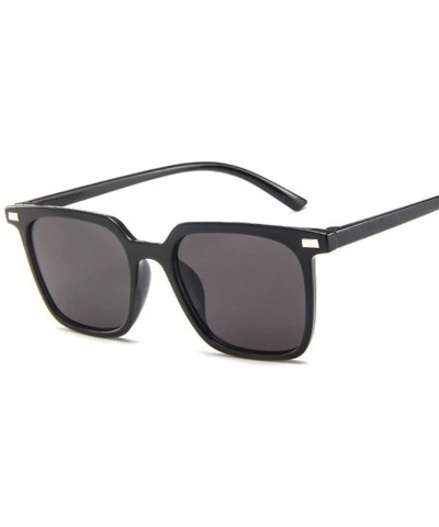 Oversized Hot Sell Fe Vintage Sunglasses Women Oversized Big Size Sun Glasses For Female Shades Black UV400 - Blackyellow - C...