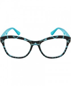 Cat Eye Assorted Fashion Tortoise Readers 39415S AST 2 25 - Blue Tortoise - C418WHQG2AQ $9.06