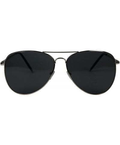 Oversized Oversized Aviator Sunglasses XL Wide Pilot Vintage Teardrop Frame Extra Large Shades - CJ12FA8931T $11.04