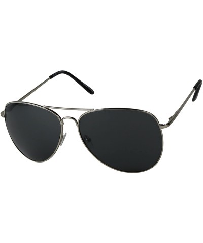 Oversized Oversized Aviator Sunglasses XL Wide Pilot Vintage Teardrop Frame Extra Large Shades - CJ12FA8931T $11.04