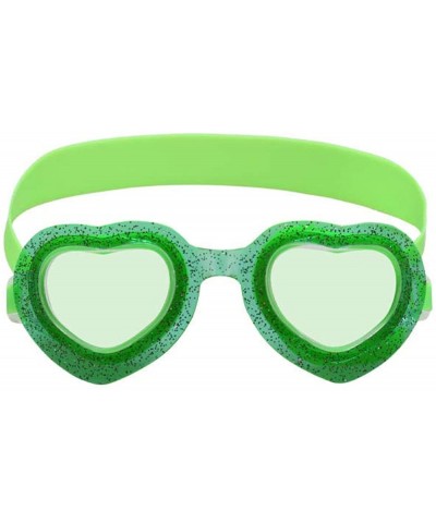 Goggle Youth Children Goggles Silicone Anti-Fog Swimming Glasses - Green - CK18YYYOOH0 $29.35