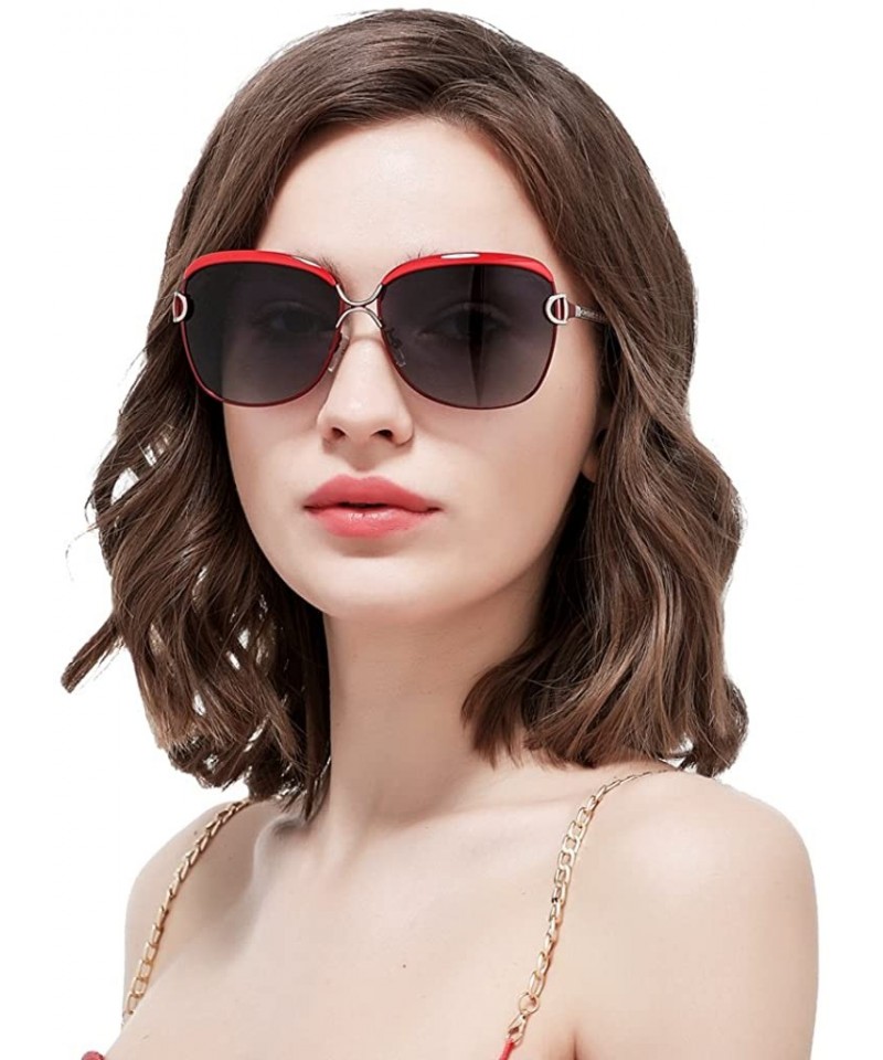 Butterfly Sunglasses For Women With 61mm Oversized Lens Polarized Sun Glasses Lm009 Purple 