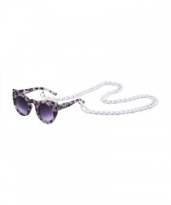 Oval Fashion Retro Party Cat Eye Style Women's Oversized Sunglasses Eyewear With Chain - Style a 6 - CT18ERKELSE $12.29