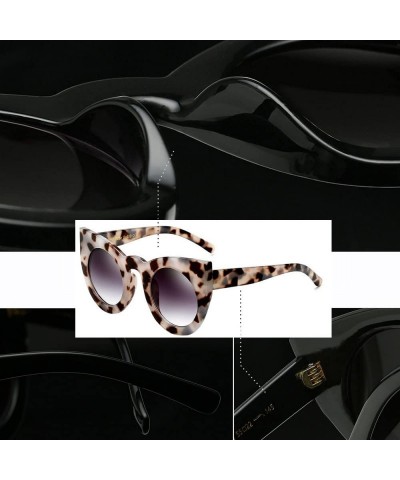 Oval Fashion Retro Party Cat Eye Style Women's Oversized Sunglasses Eyewear With Chain - Style a 6 - CT18ERKELSE $12.29
