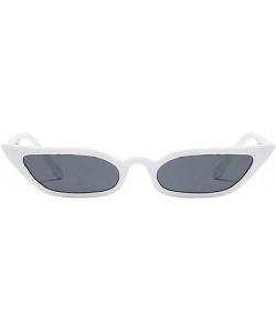 Aviator Women Vintage Cat Eye Sunglasses Retro Small Frame UV400 Eyewear Fashion Ladies - White - CN18RYIK7C2 $9.56