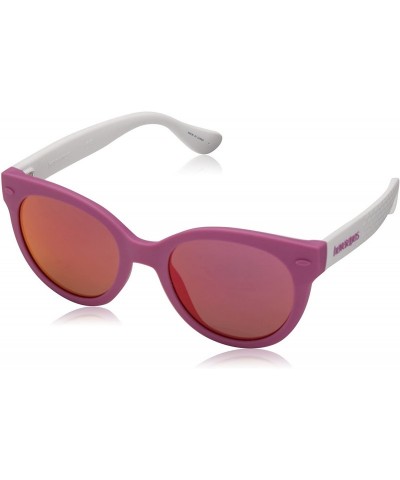 Oval Women's Noronha Round Sunglasses - Lilacwhte - CK185U2TDWI $31.56