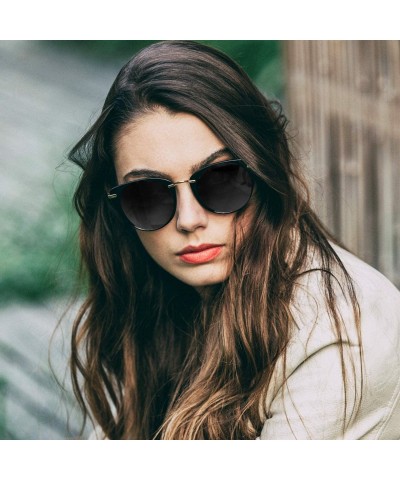 Cat Eye Retro Cat Eye Polarized Sunglasses for Women Vintage Fashion Sun Glasses 100% UV Protection - C318XZXMUE6 $17.94