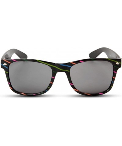 Goggle Sunglasses Black (Fancies By Sojayo the Stripe Collection) - C918C2KEUSW $23.47